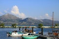 Egirdir -harbour and lake Royalty Free Stock Photo