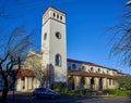 Eglise Sainte Anne church of Hendaye. Aquitaine, Pyrenees Atlant Royalty Free Stock Photo