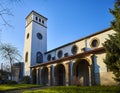 Eglise Sainte Anne church of Hendaye. Aquitaine, Pyrenees Atlant Royalty Free Stock Photo