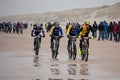 Egmond Aan Zee, Noord Holland / The Netherlands - January 9 2016 : AGU ATB Beach race