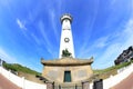 Lighthouse in Egmond aan Zee, North Sea, the Netherlands. Royalty Free Stock Photo