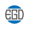 EGO letter logo design on white background. EGO creative initials circle logo concept. EGO letter design Royalty Free Stock Photo