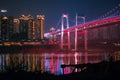 Night view of Egongyan Bridge and Egongyan Rail Bridge