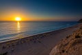 Egremni beach Lefkada at sunset