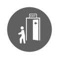 Egress, evacuation, exit icon Royalty Free Stock Photo