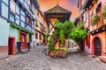 Eguisheim, France. most beautiful villages of Alsace Royalty Free Stock Photo