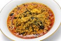 Egusi soup, nigerian cuisine isolated