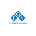 EGY letter logo design on WHITE background. EGY creative initials letter logo concept. EGY letter design Royalty Free Stock Photo