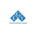 EGY letter logo design on WHITE background. EGY creative initials letter logo concept. EGY letter design Royalty Free Stock Photo