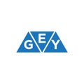 EGY triangle shape logo design on white background. EGY creative initials letter logo concept Royalty Free Stock Photo