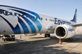 Egypt Air airplane Royalty Free Stock Photo
