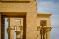 Columns in Kiosk of Trajan. Temple of Philae Royalty Free Stock Photo