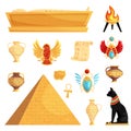 Egypt culture symbols Royalty Free Stock Photo