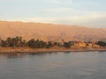 Village along the river Nile in Egypte
