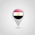 Egypt Flag Map Pin Royalty Free Stock Photo