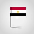 Egypt Flag Map Pin Royalty Free Stock Photo