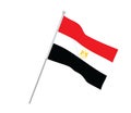 Egypt flagon white background