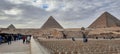 Egypt in Giza, by the Egyptian pyramids, Cairo Royalty Free Stock Photo