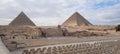 Egypt in Giza, by the Egyptian pyramids, Cairo Royalty Free Stock Photo