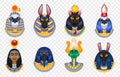 Egypt Gods Icon Set