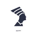 egypt icon on white background. Simple element illustration from history concept Royalty Free Stock Photo