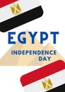 Egypt Independence Day, 25th April Egypt Happy Independence Day. Illustration of Freedom of Egypt