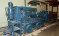 EGYPT, LUXOR - MARCH 01, 2019: a small steam locomotive in the museum of the temple complex in the visitor center, Luxor, Egypt