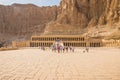 EGYPT. LUXOR - 10.10.2021. The temple of Queen Hatshepsut on the west bank of the Nile near the Valley of the Kings in Luxor, Royalty Free Stock Photo