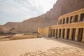 EGYPT. LUXOR - 10.10.2021. The temple of Queen Hatshepsut on the west bank of the Nile near the Valley of the Kings in Luxor, Royalty Free Stock Photo