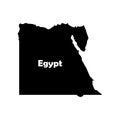 egypt map icon Royalty Free Stock Photo