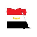 egypt map icon Royalty Free Stock Photo