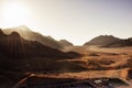 Egypt, the mountains of the Sinai desert Royalty Free Stock Photo