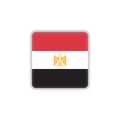 Egypt national flag flat icon