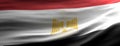 Egypt national flag waving texture background. 3d illustration Royalty Free Stock Photo