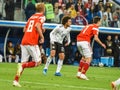 Egypt national team midfielder Amr Warda and Russia national team midfielder Daler Kuzyaev