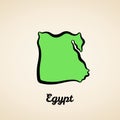 Egypt - Outline Map