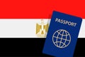 Egypt Passport. Egypt Flag Background. Vector illustration Royalty Free Stock Photo