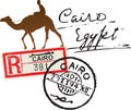 Egypt postage stamp Royalty Free Stock Photo