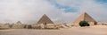 The Egypt Pyramid Complex with The Great Sphinx , Giza Royalty Free Stock Photo