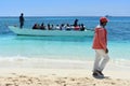 Red sea boat trip in the Red sea near Hurghada Royalty Free Stock Photo