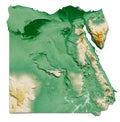 Egypt relief map