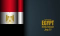 Egypt Revolution Day Background. Fit for Greeting Card, Poster and Banner