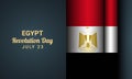 Egypt Revolution Day Background. Fit for Greeting Card, Poster and Banner