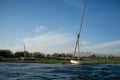 Egypt. Ship at the Nile in Luxor Royalty Free Stock Photo