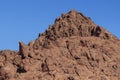 Egypt, Sinai, Mount Moses. Road on which pilgrims climb the mountain of Moses. Royalty Free Stock Photo