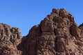 Egypt, Sinai, Mount Moses. Road on which pilgrims climb the mountain of Moses. Royalty Free Stock Photo