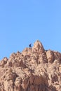 Egypt, Sinai, Mount Moses. Road on which pilgrims climb the mountain of Moses Royalty Free Stock Photo