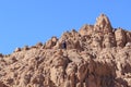 Egypt, Sinai, Mount Moses. Road on which pilgrims climb the mountain of Moses Royalty Free Stock Photo