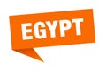 Egypt sticker. Egypt signpost pointer sign.