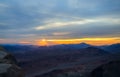 Egypt, sunrise in Sinai mountains